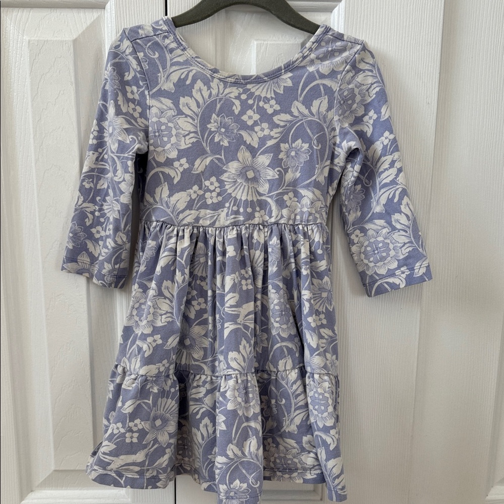 Janie and Jack Purple and White Floral Dress